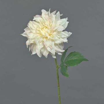 Artificial dahlia NATSU, cream, 24"/60 cm
