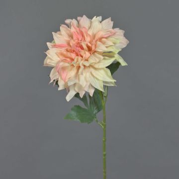 Artificial dahlia NATSU, peach, 24"/60 cm