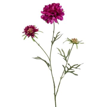 Artificial Scabiosa MARUA, violet, 31"/80 cm