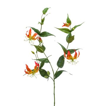 Artificial Gloriosa WARIS orange-yellow, 4ft/120 cm