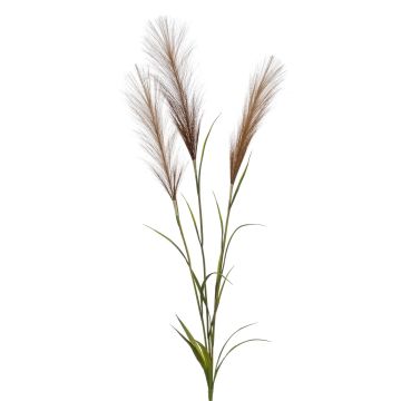 Artificial pampas grass spray ADNANE with panicles, brown, 3ft/90 cm