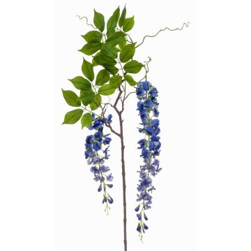 Artificial wisteria spray NISSRINE with flowers, blue, 5ft/145 cm