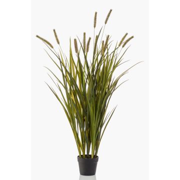 Artificial reedgrass ZWENA with panicles, green-yellow, 4ft/120 cm