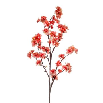 Artificial cherry blossom branch GIMA with blossoms, coral, 4ft/120 cm Artificial cherry blossom branch GIMA with blossoms, coral, 4ft/120 cm