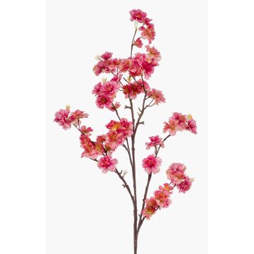 Artificial cherry blossom branch GIMA with blossoms, fuchsia, 4ft/120 cm