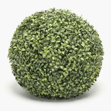 Artificial boxwood ball TOM, plastic lattice, crossdoor, Ø16"/40cm