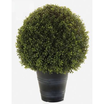 Artificial boxwood TOM in a planter, crossdoor, 27"/68 cm, Ø 20"/50 cm