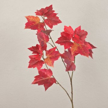 Artificial maple branch PORTREE, red, 3ft/90cm Artificial maple branch PORTREE, red, 3ft/90cm