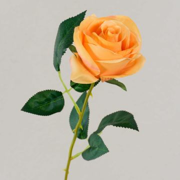 Silk rose SEENSA, orange, 22"/55cm Ø 2.8"/7cm