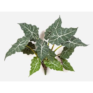Artificial Alocasia Sanderiana ORLANDA, green-white, 24"/60cm