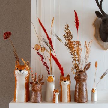 Animal joy with autumn vases Animal joy with autumn vases