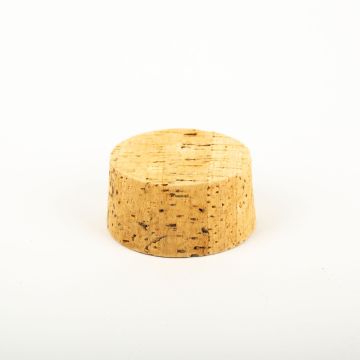Cork lid ALMEDA made of natural cork, light-coloured, 1.2"/3cm, Ø2.2"/5,5/2.4"/6cm