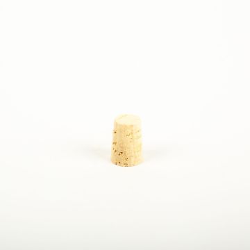 Conical cork stopper ALMEDA made of natural cork, light-coloured, 0.9"/2,2cm, Ø0.5"/1,3/0.6"/1,6cm