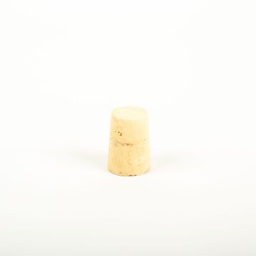 Conical cork stopper ALMEDA made of natural cork, light-coloured, 1.3"/3,3cm, Ø0.7"/1,9/0.9"/2,3cm