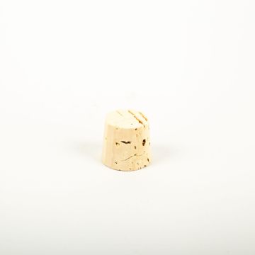 Conical cork stopper ALMEDA made of natural cork, light-coloured, 0.8"/2cm, Ø0.8"/2/0.9"/2,3cm
