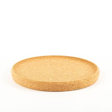 Round cork serving tray FUENTES made of agglomerated cork, natural, 1.2"/3cm, Ø11"/29cm Round cork serving tray FUENTES made of agglomerated cork, natural, 1.2"/3cm, Ø11"/29cm