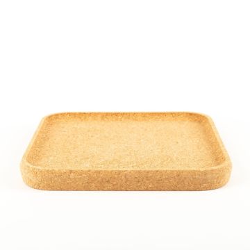 Square cork serving tray FUENTES made of agglomerated cork, natural, 11"x11"x1.2"/29x29x3cm Square cork serving tray FUENTES made of agglomerated cork, natural, 11"x11"x1.2"/29x29x3cm