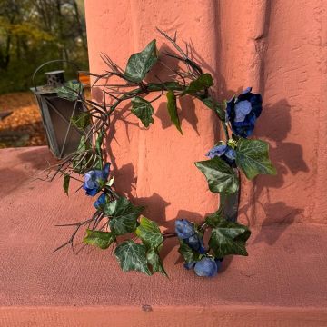 Midnight Bloom Wreath for the Wedding Rings – Customer request from Julie Fleur Midnight Bloom Wreath for the Wedding Rings – Customer request from Julie Fleur