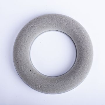 ®mosy Floral foam ring AMEB for artificial flowers, with plastic base, grey, Ø7"/17cm