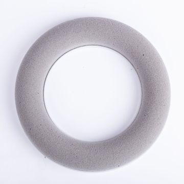 ®mosy Floral foam ring AMEB for artificial flowers, with plastic base, grey, Ø10"/25cm