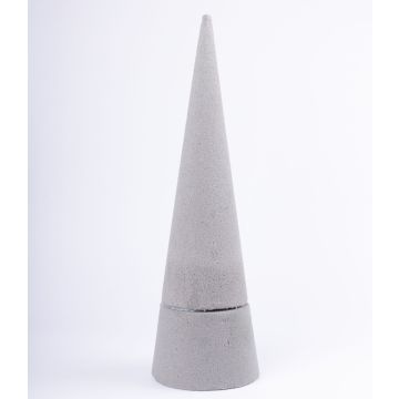®mosy Floral foam cone ZOILA for artificial flowers, grey, 20"/50cm, Ø6"/16cm