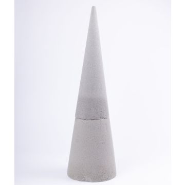 ®mosy Floral foam cone ZOILA for artificial flowers, grey, 24"/60cm, Ø7"/19cm