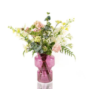 Artificial summer bouquet KEONA, pink-white, 24"/60 cm, Ø16"/40 cm