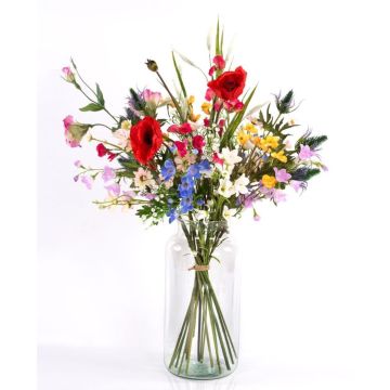 Artificial meadow flower bouquet PUANANI, coloured, 30"/75cm, Ø16"/40cm