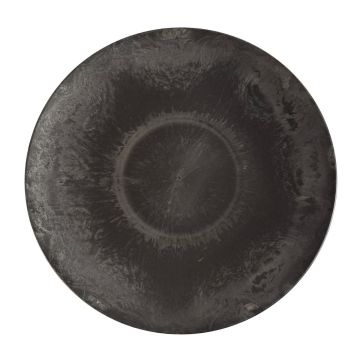 Round serving tray JEFFERSON, synthetic, black, 2"/5cm, Ø18"/45cm Round serving tray JEFFERSON, synthetic, black, 2"/5cm, Ø18"/45cm