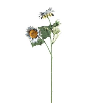 Plastic branch Sunflower HAITALA, Eco Collection, grey-blue, 26"/65cm, Ø3.5"-4"/9-10cm Plastic branch Sunflower HAITALA, Eco Collection, grey-blue, 26"/65cm, Ø3.5"-4"/9-10cm