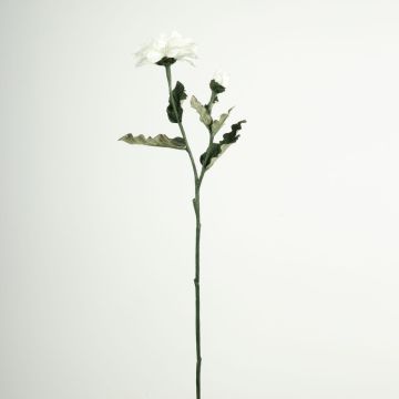 Decorative flower branch zinnia GUNDISINE, Eco Collection, white-purple, 26"/65cm, Ø3.5"/9cm Decorative flower branch zinnia GUNDISINE, Eco Collection, white-purple, 26"/65cm, Ø3.5"/9cm