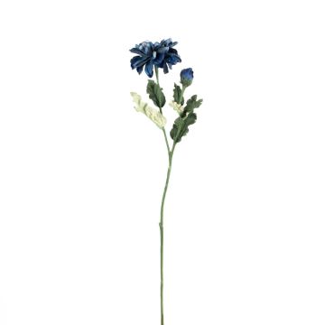 Decorative flower branch zinnia GUNDISINE, Eco Collection, royal blue, 26"/65cm, Ø3.5"/9cm Decorative flower branch zinnia GUNDISINE, Eco Collection, royal blue, 26"/65cm, Ø3.5"/9cm