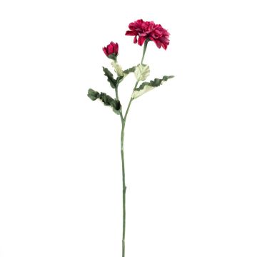 Decorative flower branch zinnia GUNDISINE, Eco Collection, dark pink, 26"/65cm, Ø3.5"/9cm Decorative flower branch zinnia GUNDISINE, Eco Collection, dark pink, 26"/65cm, Ø3.5"/9cm