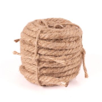 Jute ribbon KALF, natural, 9m, Ø0.4"/1cm Jute ribbon KALF, natural, 9m, Ø0.4"/1cm