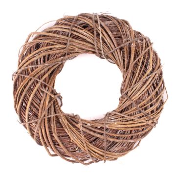 Natural decoration Wicker wreath JOZIAH, natural, Ø14"/35cm