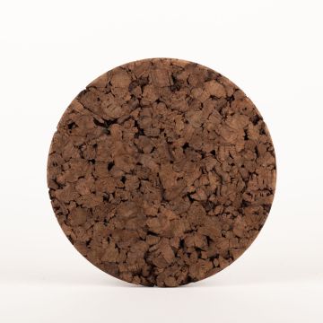 Round agglomerated cork mat MANARA, dark, 0.7"/1,8cm, Ø10"/25cm