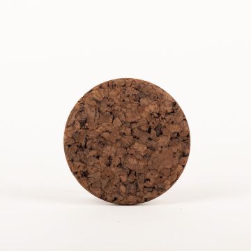 Round agglomerated cork mat MANARA, dark, 0.7"/1,8cm, Ø6"/15cm