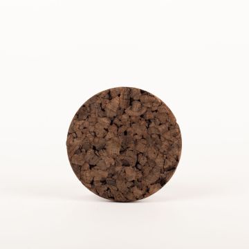 Round agglomerated cork mat MANARA, dark, 0.7"/1,8cm, Ø5.1"/13cm