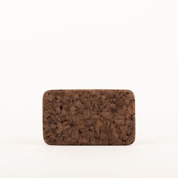 Rectangular agglomerated cork mat MANARA, dark, 8"x4"x0.7"/20x10x1,8cm Rectangular agglomerated cork mat MANARA, dark, 8"x4"x0.7"/20x10x1,8cm