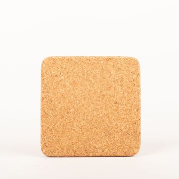 Čtvercový podšálek z lisovaného korku MANARA, přírodní, 17,5x17,5x1,5cm Čtvercový podšálek z lisovaného korku MANARA, přírodní, 17,5x17,5x1,5cm
