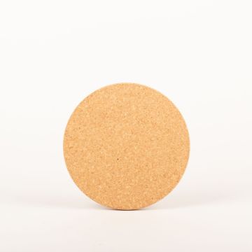 Round agglomerated cork mat MANARA, natural, 0.6"/1,5cm, Ø8"/20cm