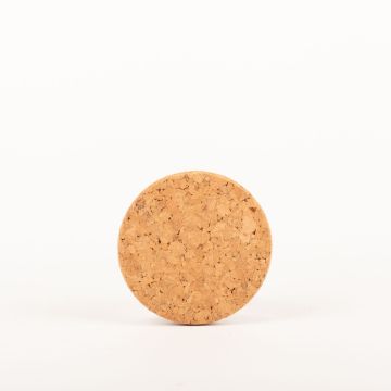 Round agglomerated cork mat MANARA, natural, 0.6"/1,5cm, Ø4.7"/12cm