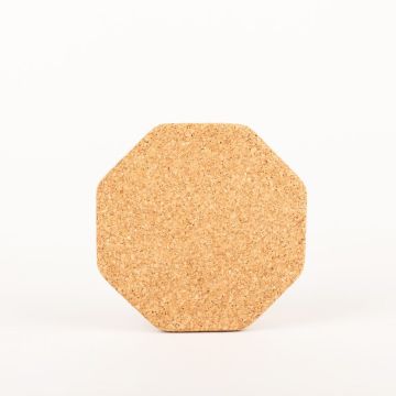 Octagonal agglomerated cork mat MANARA, natural, 0.6"/1.5cm, Ø7.1"/18cm Octagonal agglomerated cork mat MANARA, natural, 0.6"/1.5cm, Ø7.1"/18cm