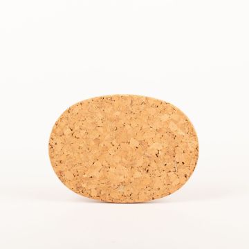 Oval agglomerated cork mat MANARA, natural, 8"x5.7"x0.6"/20x14,5x1,5cm
