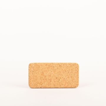 Rectangular agglomerated cork mat MANARA, natural, 8"x4"x0.6"/20x10x1,5cm