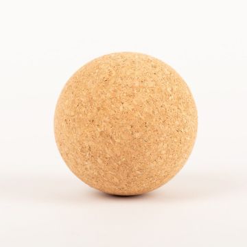 Cork sphere MEDORA made of agglomerated cork, natural, Ø2.6"/6,5cm