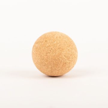Cork sphere MEDORA made of agglomerated cork, natural, Ø1.4"/3,5cm
