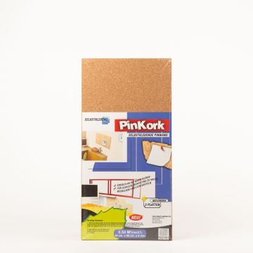Pin board made of cork BASMA, self-adhesive, 3 boards, natural, 24"x12"x0.2"/60x30x0,5cm