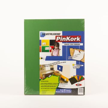 Pinboard made of cork BASMA, self-adhesive, 2 boards, green, 20"x16"x0.2"/50x40x0,4cm