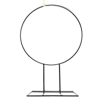 Metal decorative ring FREYDIS with foot, 24"/60cm, Ø19"/48cm Metal decorative ring FREYDIS with foot, 24"/60cm, Ø19"/48cm